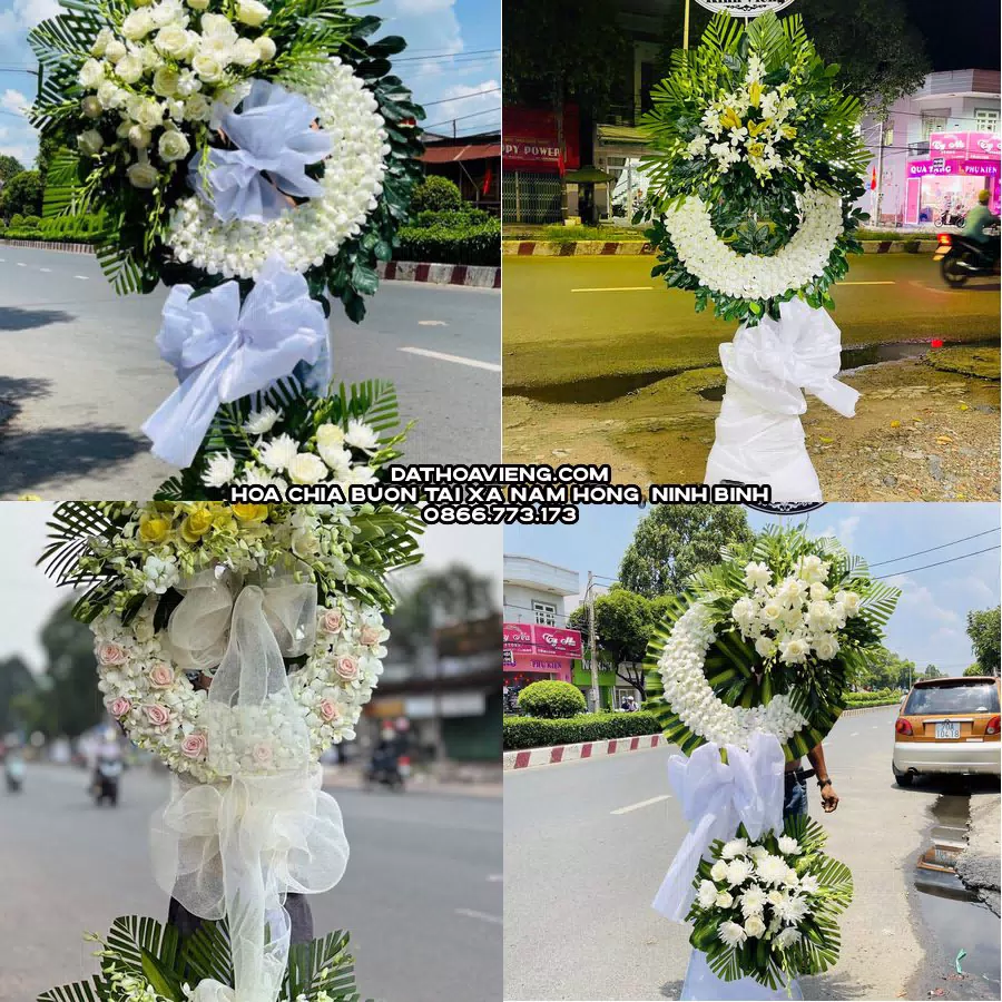 Mẫu hoa chia buồn tham khảo tại Xã Nam Hồng, Ninh Bình