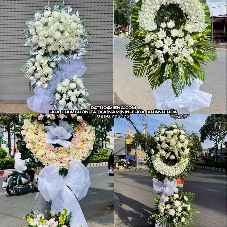 Mẫu hoa chia buồn tham khảo tại Xã Nam Ninh Hòa, Khánh Hòa