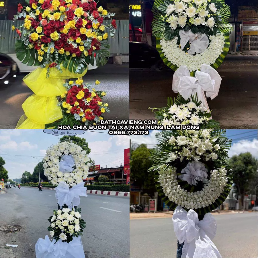 Mẫu hoa chia buồn tham khảo tại Xã Nâm Nung, Lâm Đồng