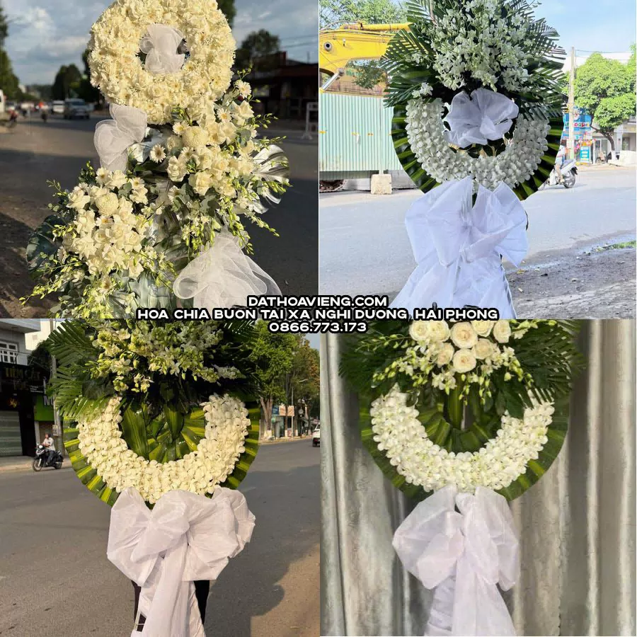 Mẫu hoa chia buồn tham khảo tại Xã Nghi Dương, Hải Phòng