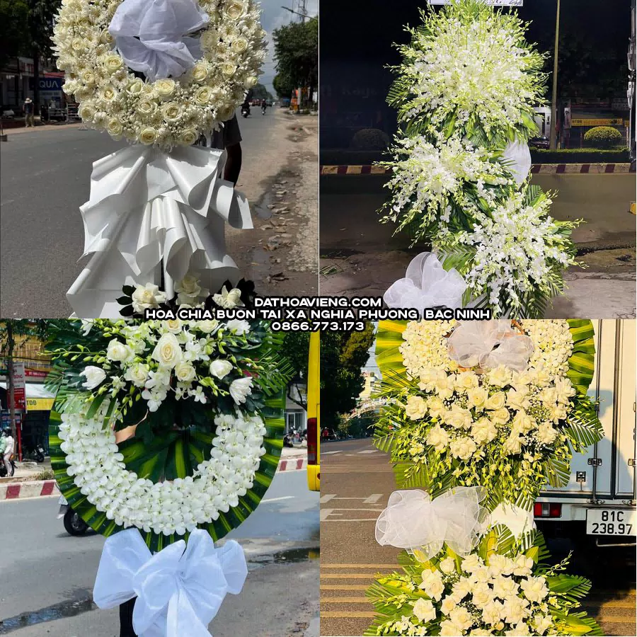 Mẫu hoa chia buồn tham khảo tại Xã Nghĩa Phương, Bắc Ninh