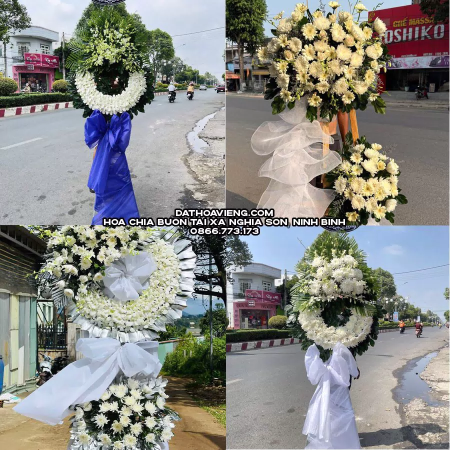 Mẫu hoa chia buồn tham khảo tại Xã Nghĩa Sơn, Ninh Bình