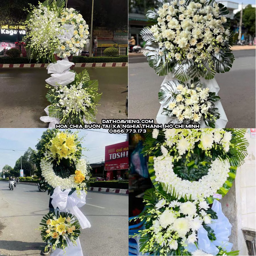 Mẫu hoa chia buồn tham khảo tại Xã Nghĩa Thành, Hồ Chí Minh