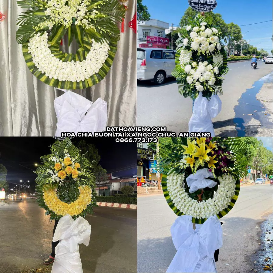 Mẫu hoa chia buồn tham khảo tại Xã Ngọc Chúc, An Giang
