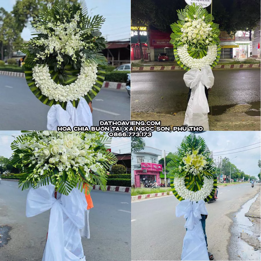 Mẫu hoa chia buồn tham khảo tại Xã Ngọc Sơn, Phú Thọ