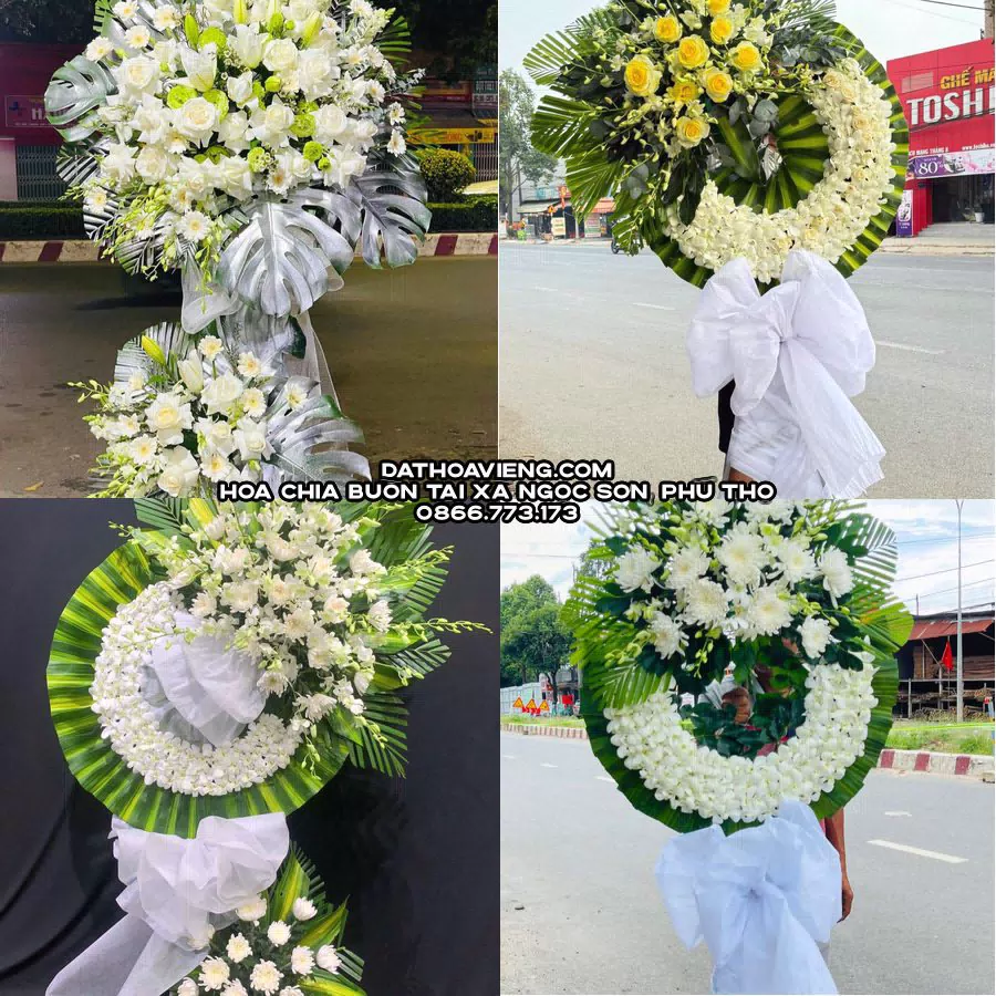 Mẫu hoa chia buồn tham khảo tại Xã Ngọc Sơn, Phú Thọ