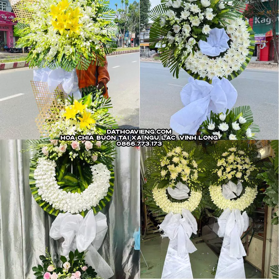 Mẫu hoa chia buồn tham khảo tại Xã Ngũ Lạc, Vĩnh Long