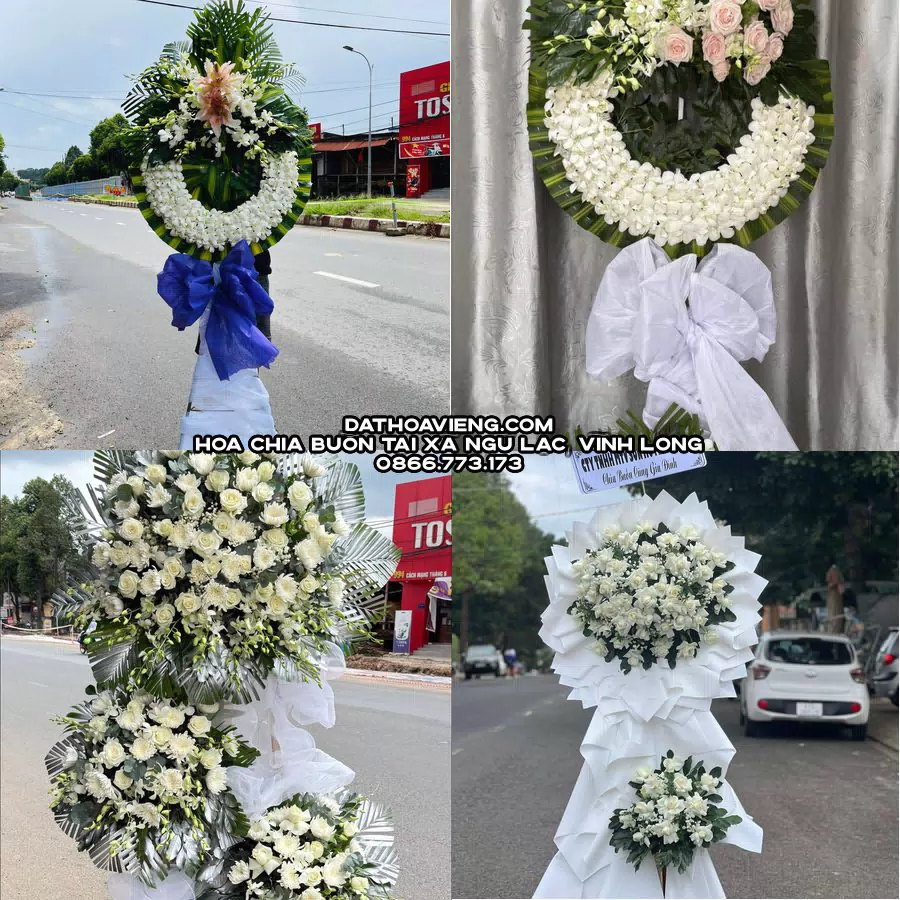 Mẫu hoa chia buồn tham khảo tại Xã Ngũ Lạc, Vĩnh Long