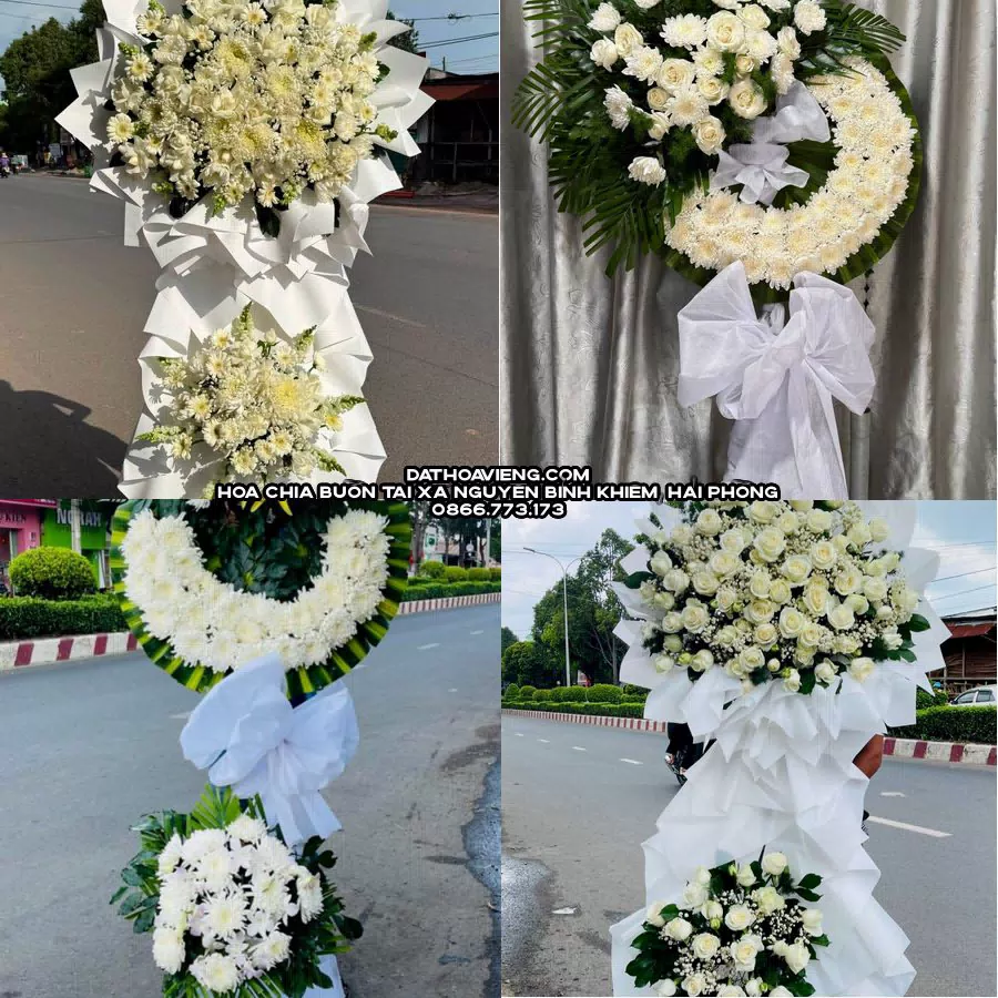 Mẫu hoa chia buồn tham khảo tại Xã Nguyễn Bỉnh Khiêm, Hải Phòng