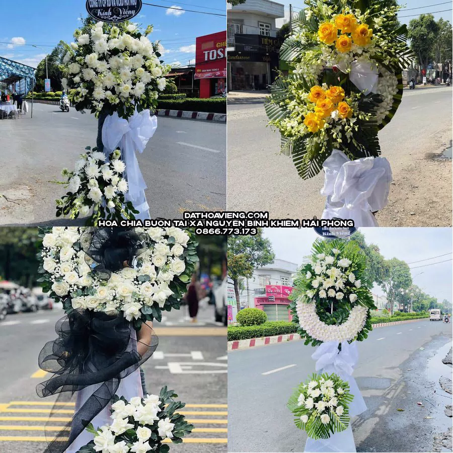Mẫu hoa chia buồn tham khảo tại Xã Nguyễn Bỉnh Khiêm, Hải Phòng
