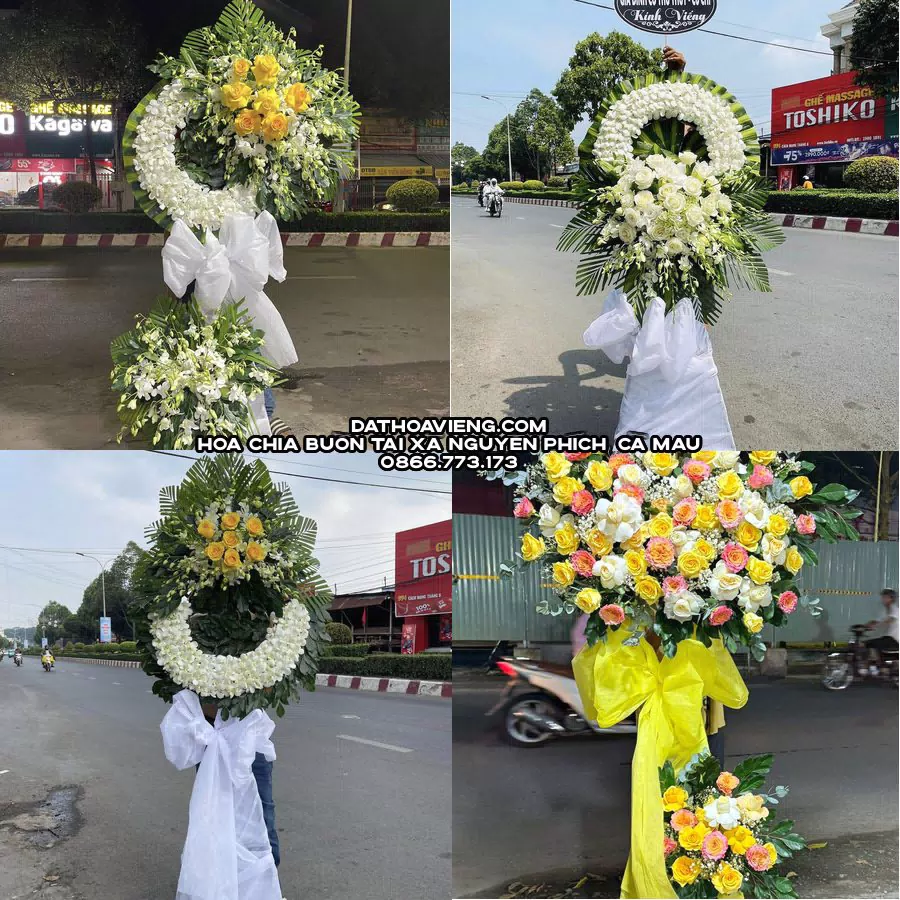 Mẫu hoa chia buồn tham khảo tại Xã Nguyễn Phích, Cà Mau