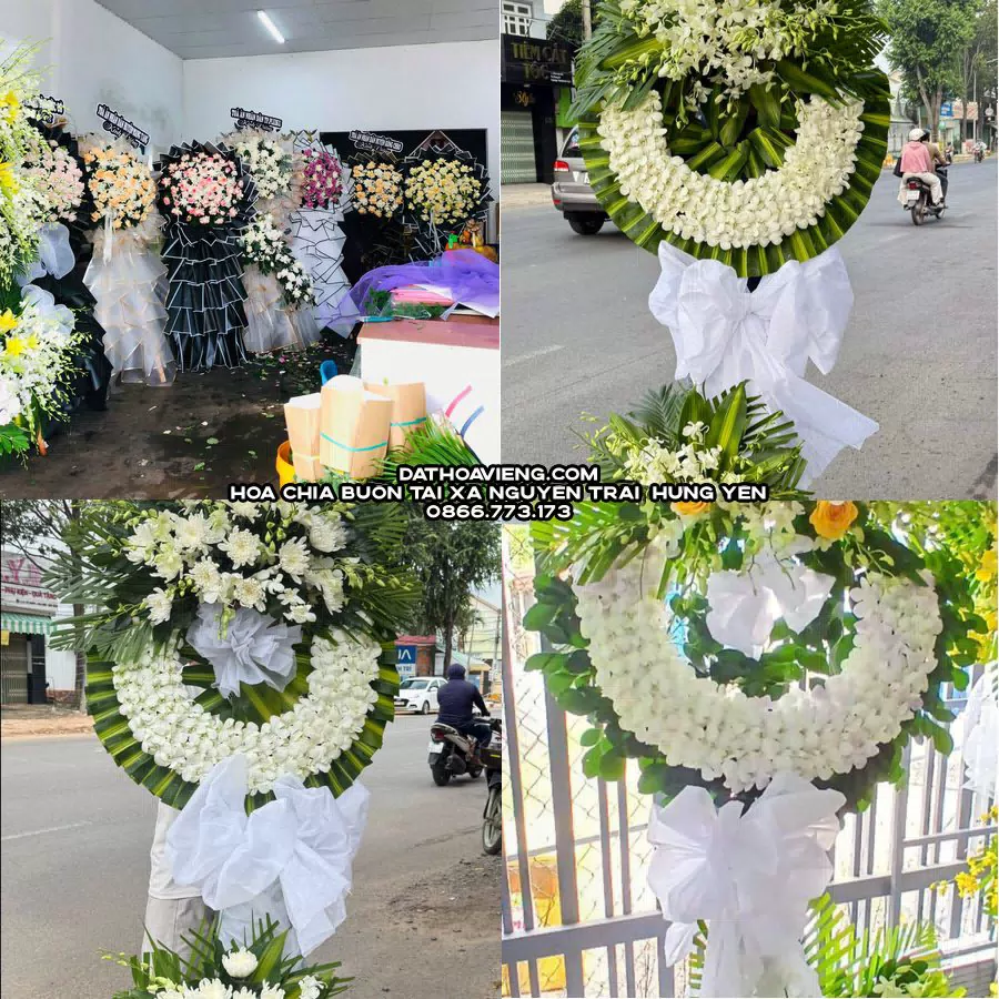 Mẫu hoa chia buồn tham khảo tại Xã Nguyễn Trãi, Hưng Yên