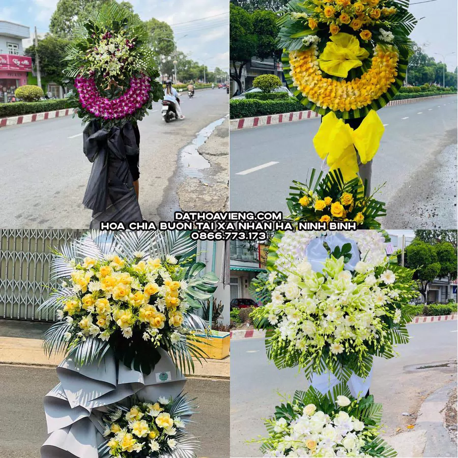 Mẫu hoa chia buồn tham khảo tại Xã Nhân Hà, Ninh Bình