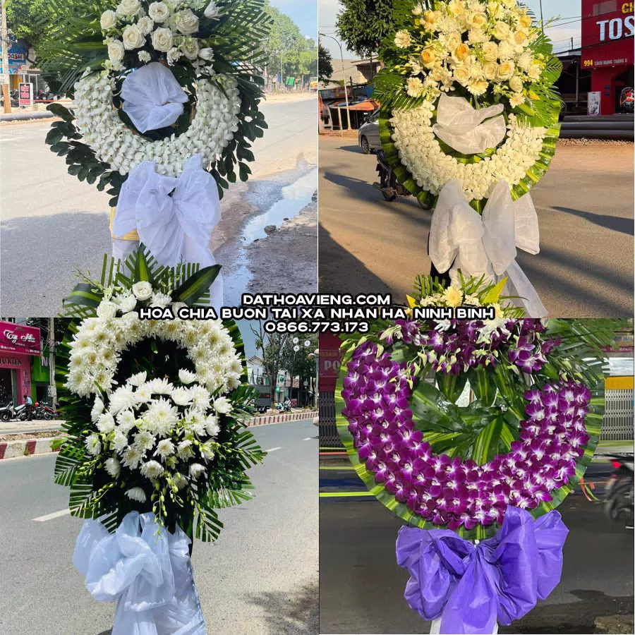 Mẫu hoa chia buồn tham khảo tại Xã Nhân Hà, Ninh Bình