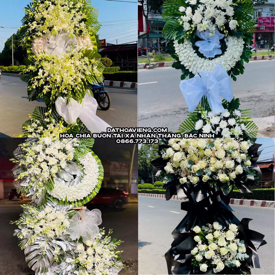 Mẫu hoa chia buồn tham khảo tại Xã Nhân Thắng, Bắc Ninh