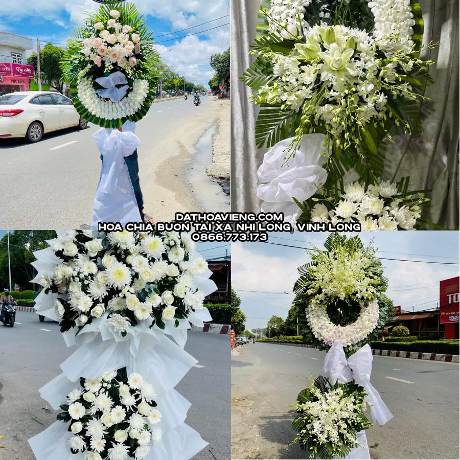 Mẫu hoa chia buồn tham khảo tại Xã Nhị Long, Vĩnh Long