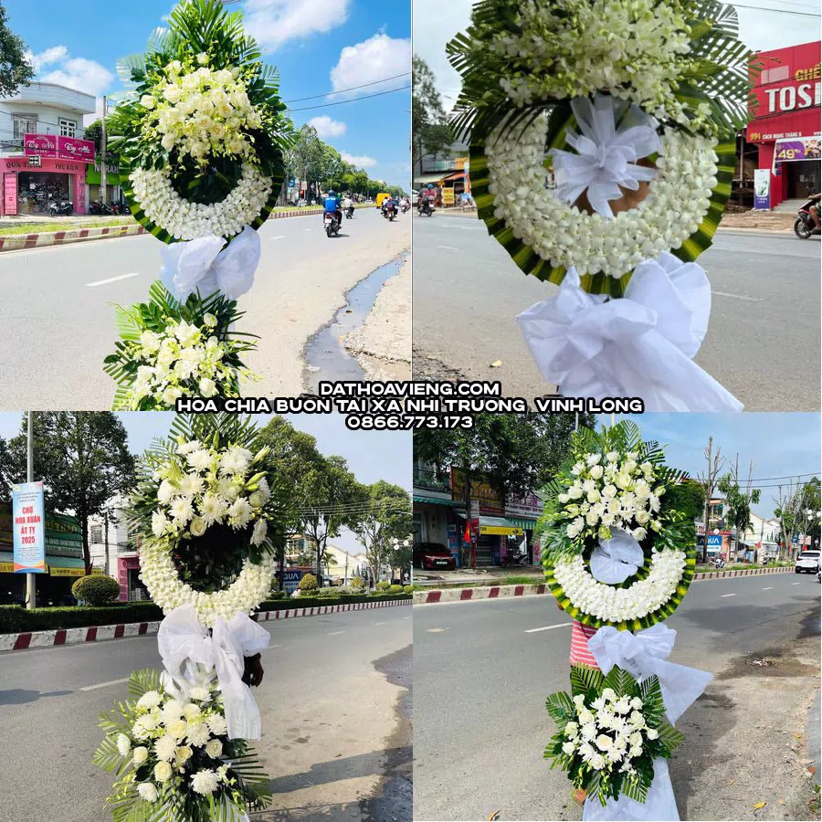 Mẫu hoa chia buồn tham khảo tại Xã Nhị Trường, Vĩnh Long