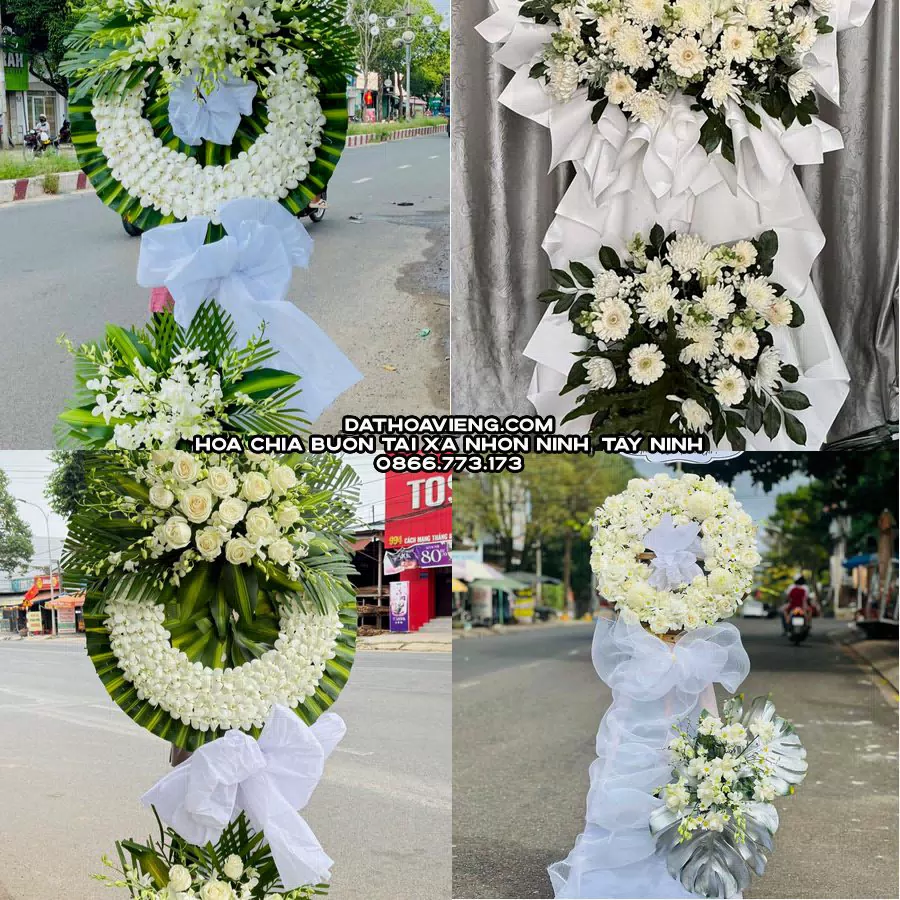 Mẫu hoa chia buồn tham khảo tại Xã Nhơn Ninh, Tây Ninh