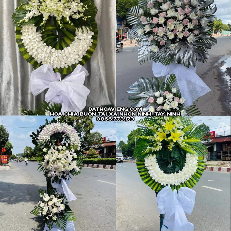Mẫu hoa chia buồn tham khảo tại Xã Nhơn Ninh, Tây Ninh