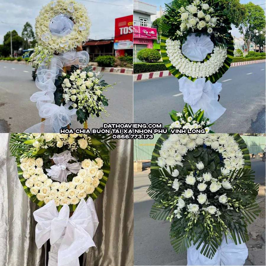 Mẫu hoa chia buồn tham khảo tại Xã Nhơn Phú, Vĩnh Long