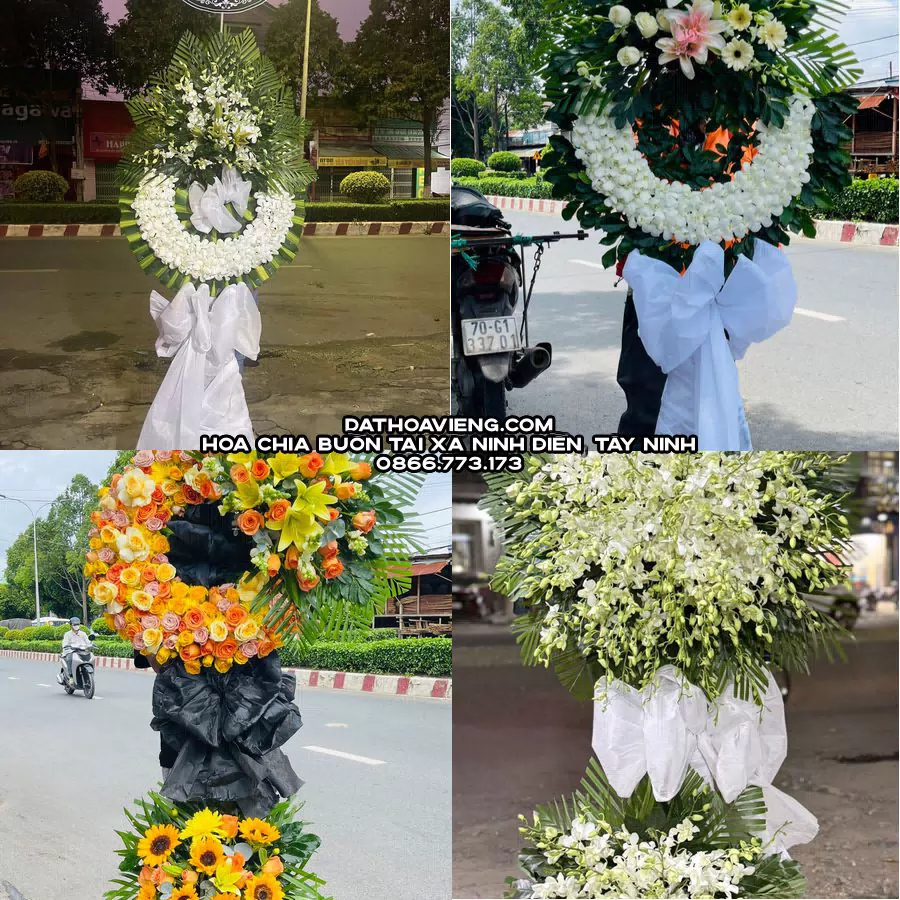 Mẫu hoa chia buồn tham khảo tại Xã Ninh Điền, Tây Ninh