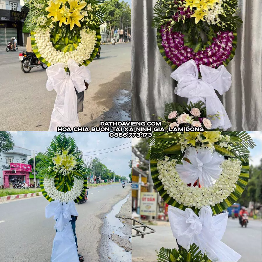 Mẫu hoa chia buồn tham khảo tại Xã Ninh Gia, Lâm Đồng