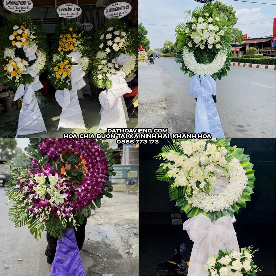 Mẫu hoa chia buồn tham khảo tại Xã Ninh Hải, Khánh Hòa