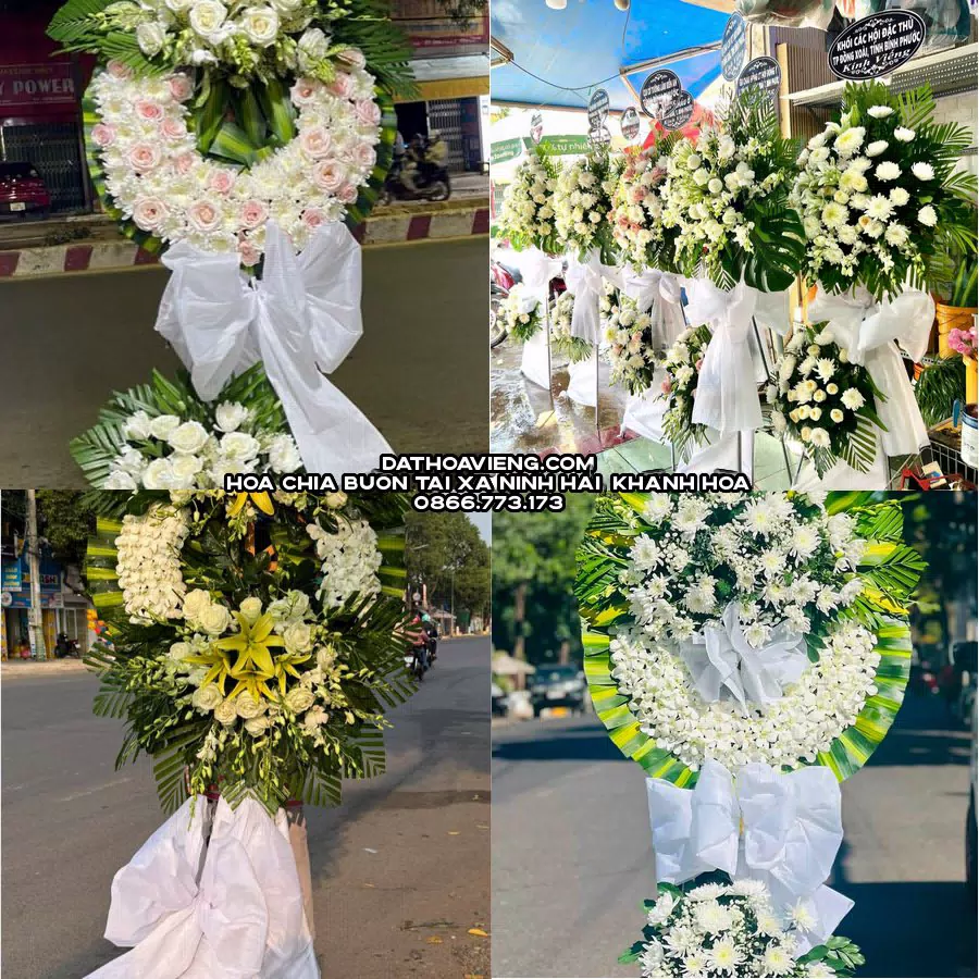 Mẫu hoa chia buồn tham khảo tại Xã Ninh Hải, Khánh Hòa