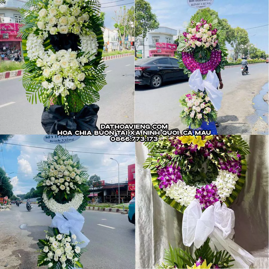 Mẫu hoa chia buồn tham khảo tại Xã Ninh Quới, Cà Mau