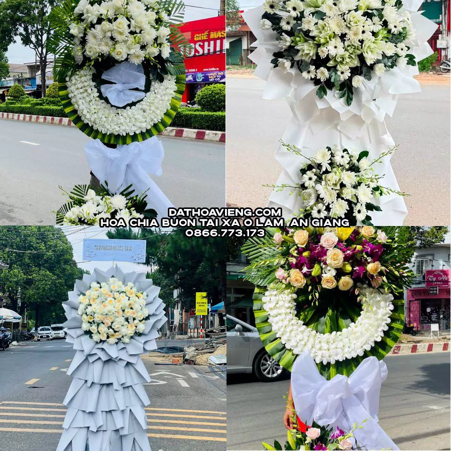 Mẫu hoa chia buồn tham khảo tại Xã Ô Lâm, An Giang