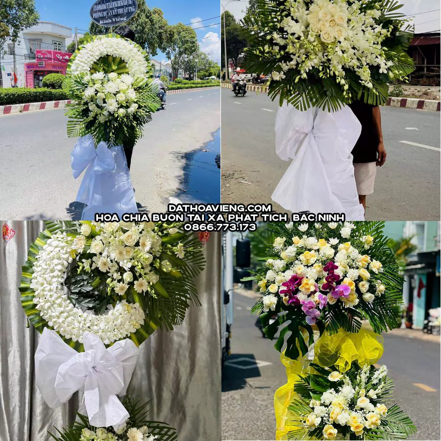 Mẫu hoa chia buồn tham khảo tại Xã Phật Tích, Bắc Ninh