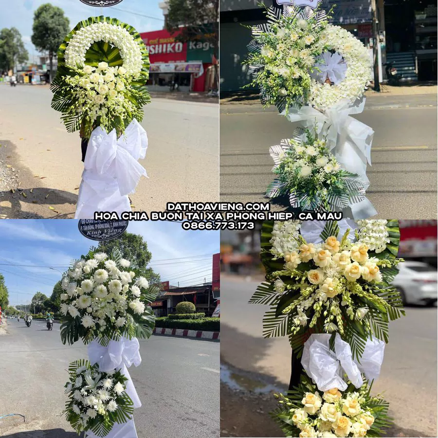 Mẫu hoa chia buồn tham khảo tại Xã Phong Hiệp, Cà Mau