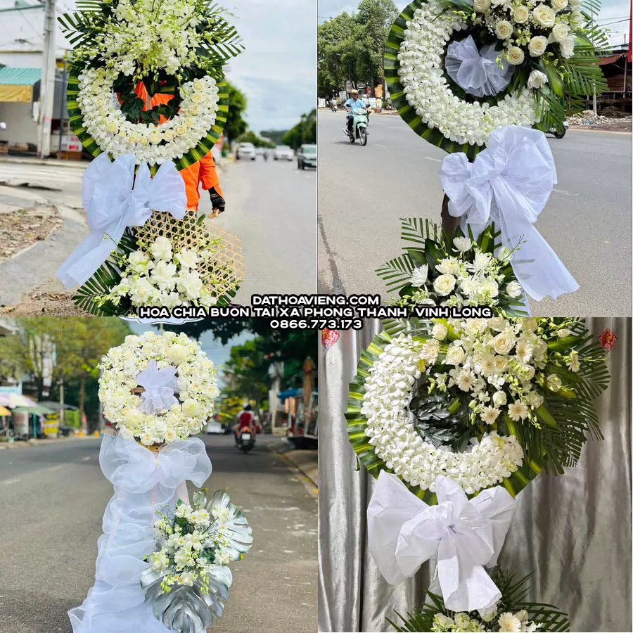 Mẫu hoa chia buồn tham khảo tại Xã Phong Thạnh, Vĩnh Long