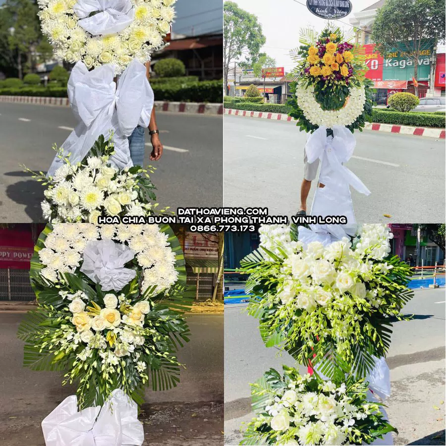 Mẫu hoa chia buồn tham khảo tại Xã Phong Thạnh, Vĩnh Long