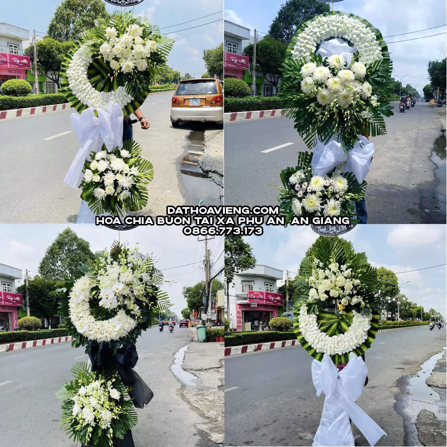 Mẫu hoa chia buồn tham khảo tại Xã Phú An, An Giang