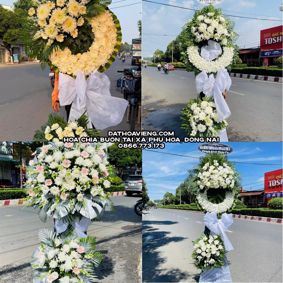 Mẫu hoa chia buồn tham khảo tại Xã Phú Hòa, Đồng Nai