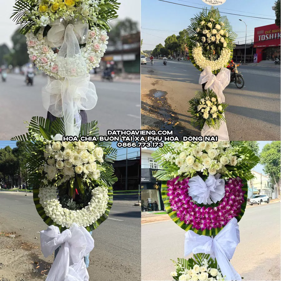 Mẫu hoa chia buồn tham khảo tại Xã Phú Hòa, Đồng Nai