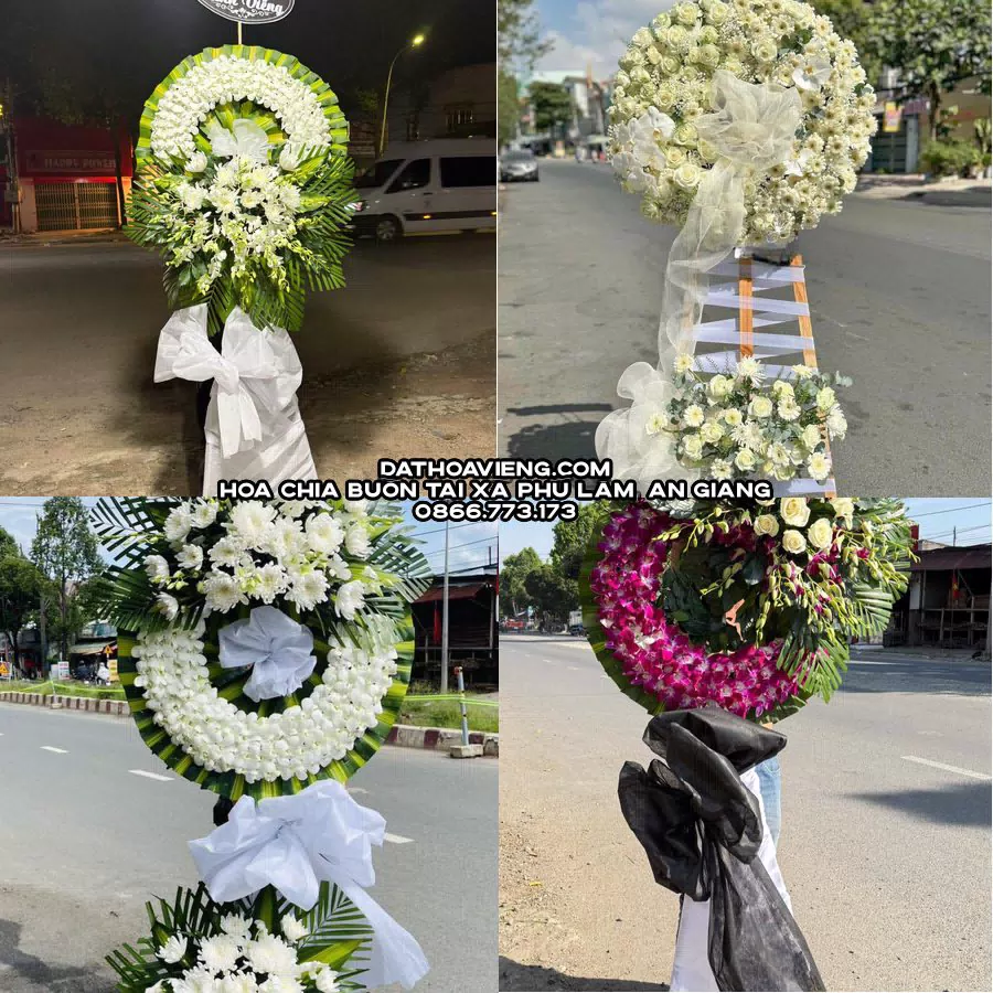 Mẫu hoa chia buồn tham khảo tại Xã Phú Lâm, An Giang