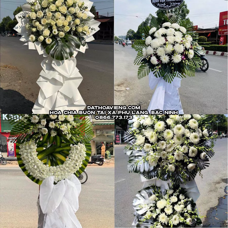 Mẫu hoa chia buồn tham khảo tại Xã Phù Lãng, Bắc Ninh
