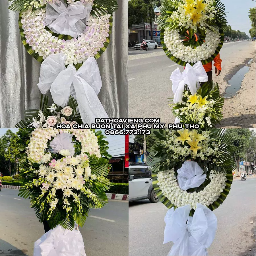 Mẫu hoa chia buồn tham khảo tại Xã Phú Mỹ, Phú Thọ