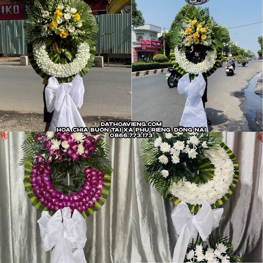 Mẫu hoa chia buồn tham khảo tại Xã Phú Riềng, Đồng Nai
