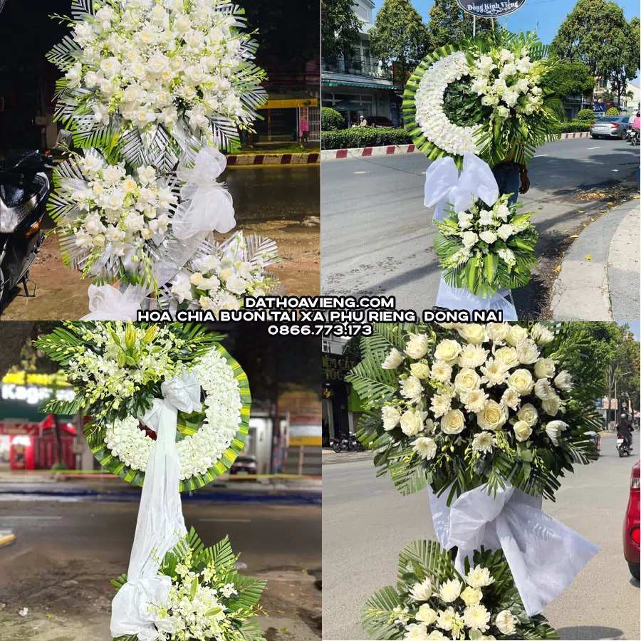Mẫu hoa chia buồn tham khảo tại Xã Phú Riềng, Đồng Nai