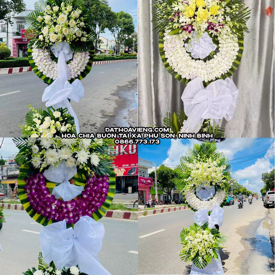 Mẫu hoa chia buồn tham khảo tại Xã Phú Sơn, Ninh Bình