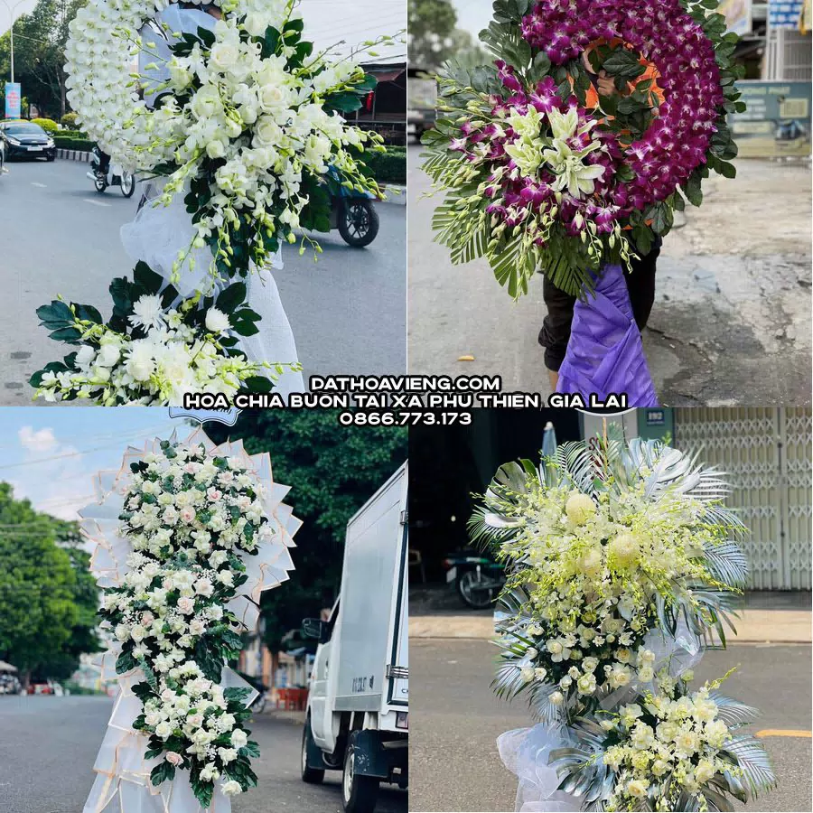 Mẫu hoa chia buồn tham khảo tại Xã Phú Thiện, Gia Lai