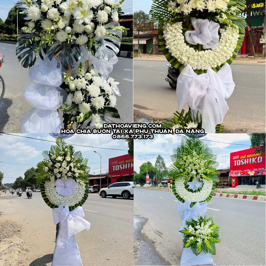 Mẫu hoa chia buồn tham khảo tại Xã Phú Thuận, Đà Nẵng