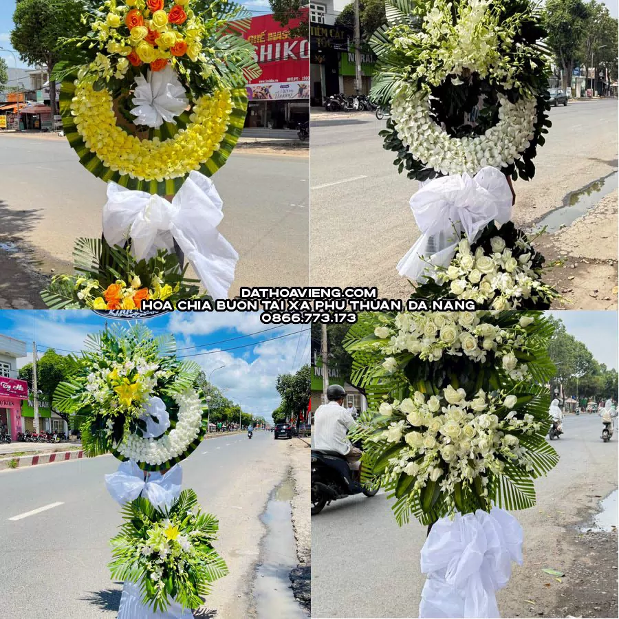 Mẫu hoa chia buồn tham khảo tại Xã Phú Thuận, Đà Nẵng