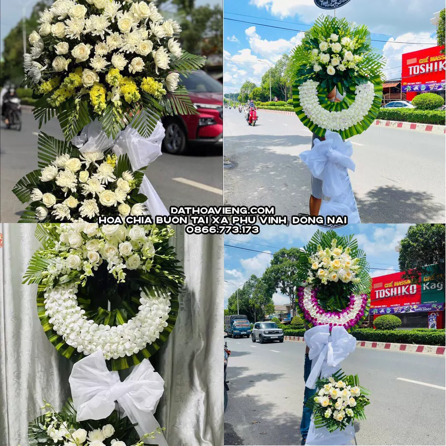 Mẫu hoa chia buồn tham khảo tại Xã Phú Vinh, Đồng Nai