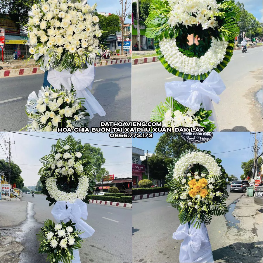 Mẫu hoa chia buồn tham khảo tại Xã Phú Xuân, Đắk Lắk