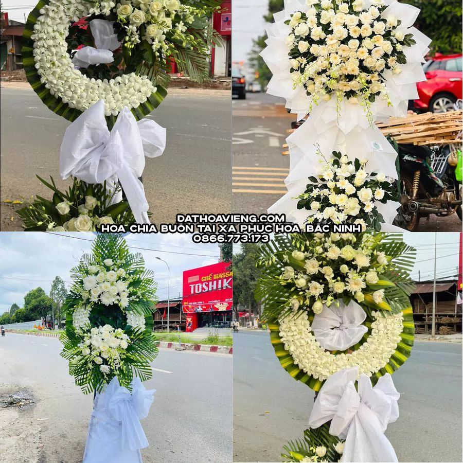 Mẫu hoa chia buồn tham khảo tại Xã Phúc Hòa, Bắc Ninh