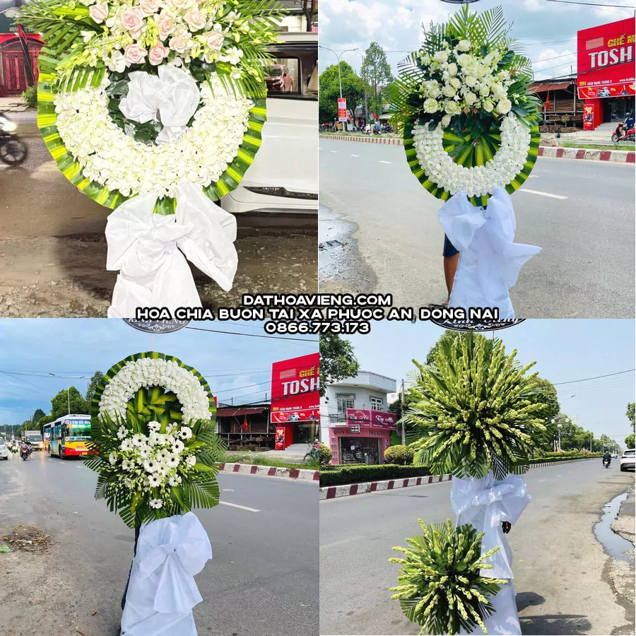Mẫu hoa chia buồn tham khảo tại Xã Phước An, Đồng Nai
